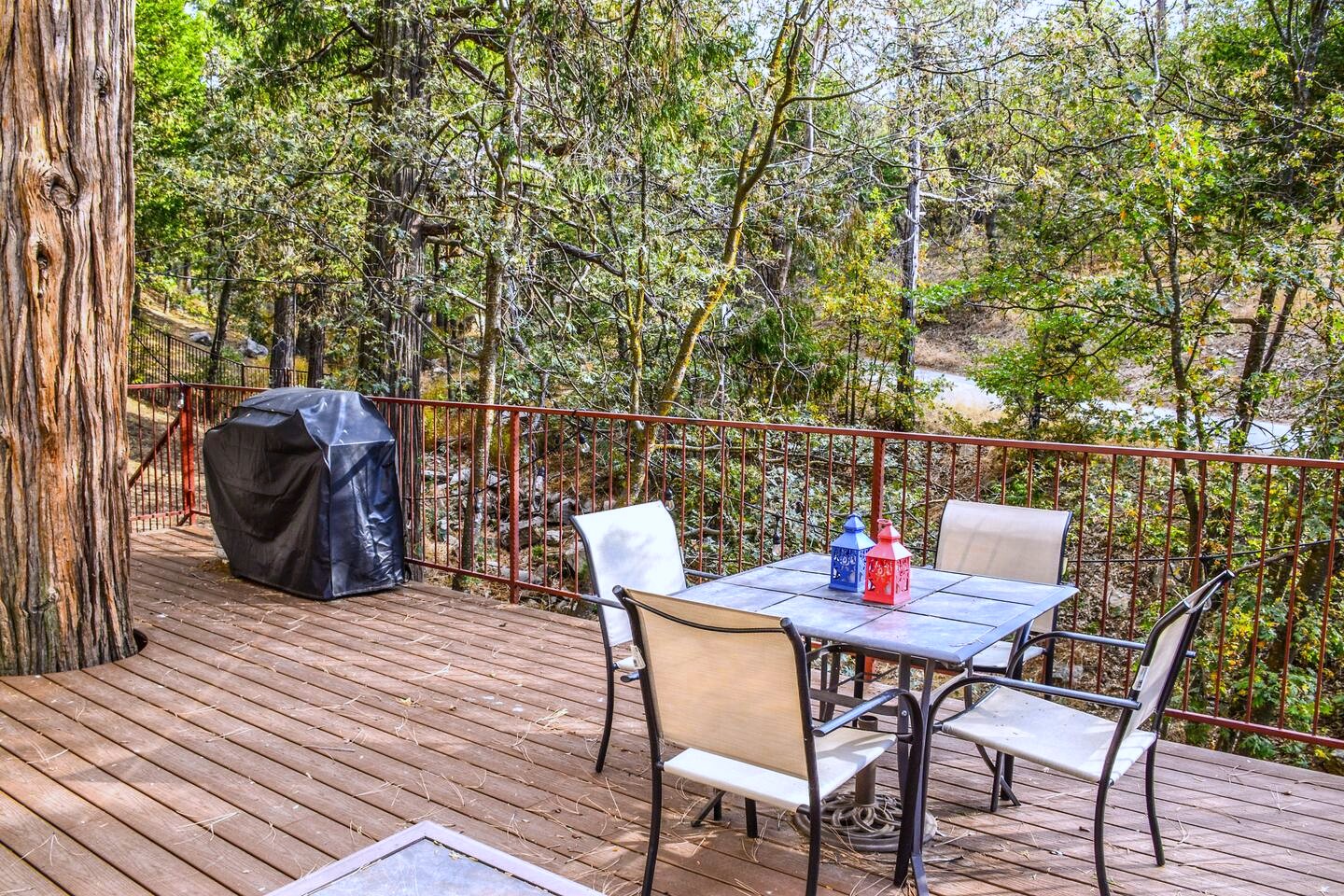 The deck over the creek